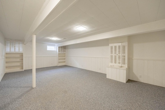 408 E Fabyan Pkwy, Batavia, IL 60510 - below grade area with carpet and a wainscoted wall