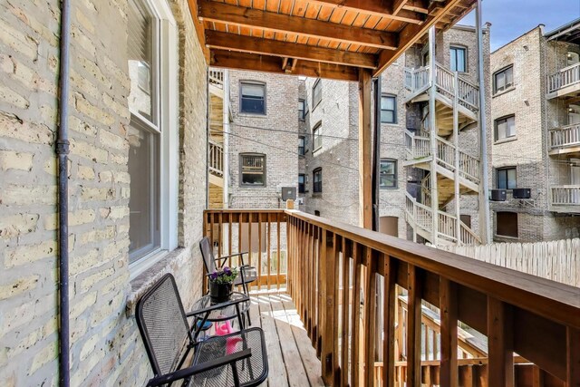 1908 N Whipple St Unit 2, Chicago, IL 60647 - view of wooden deck
