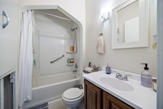 572 Walnut Ave, Elgin, IL 60123 - full bath with shower / bath combination with curtain, vanity, and toilet