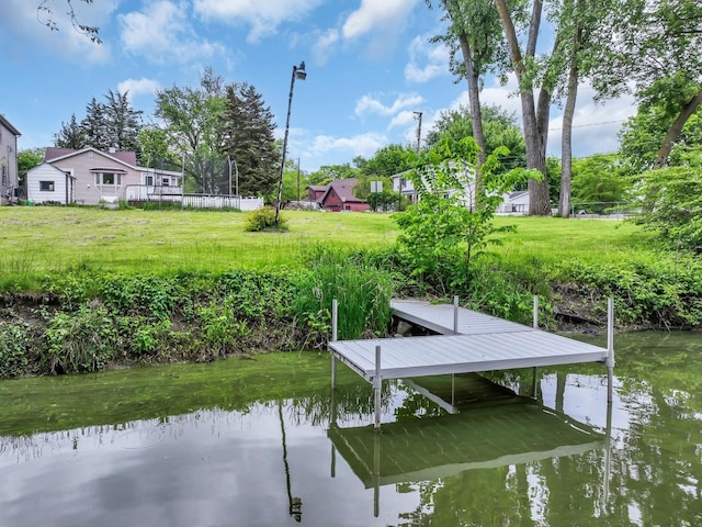 41672 N Dot Pl, Antioch, IL 60002 - dock featuring a water view and a lawn