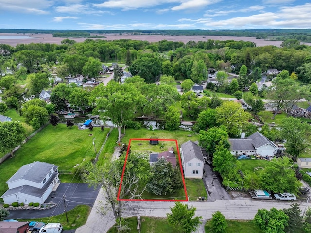 41672 N Dot Pl, Antioch, IL 60002 - aerial perspective of suburban area with property boundaries highlighted