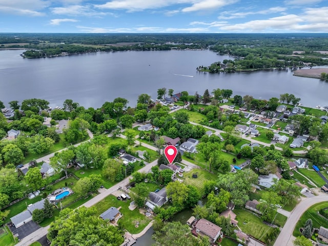 41672 N Dot Pl, Antioch, IL 60002 - aerial view of property's location featuring a nearby body of water and nearby suburban area