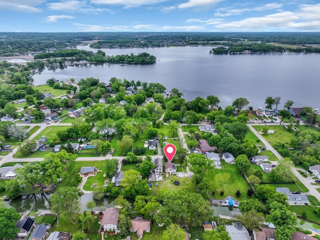 41672 N Dot Pl, Antioch, IL 60002 - aerial view of residential area with a large body of water