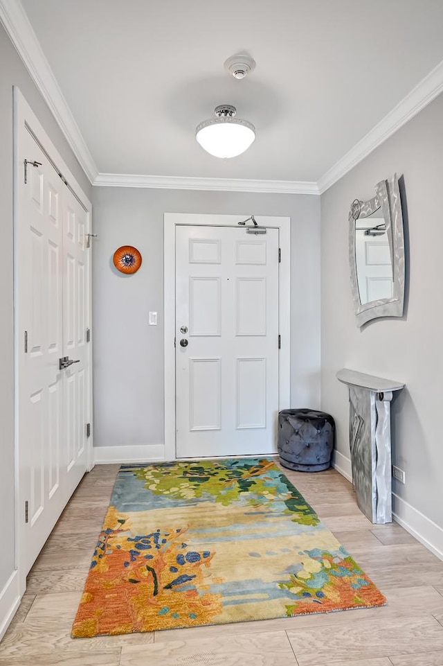 1409 Burr Oak Rd Unit 311A, Hinsdale, IL 60521 - foyer entrance with ornamental molding and light wood-type flooring