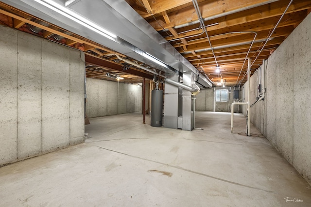 3151 Sawgrass Dr, Aurora, IL 60502 - unfinished below grade area with water heater and heating unit