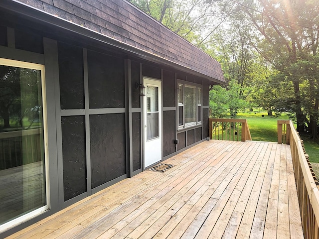 2820 S Brooks Island Rd, Oregon, IL 61061 - view of wooden deck