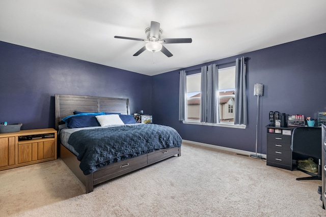 15826 Chippewa Ln, Manhattan, IL 60442 - carpeted bedroom with ceiling fan and baseboards