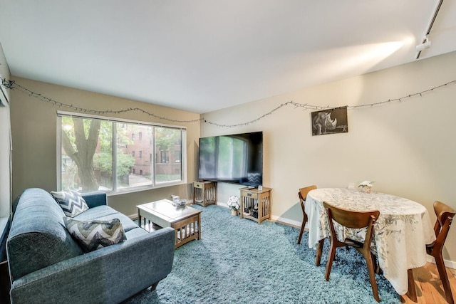 900 W Ainslie St Unit A, Chicago, IL 60640 - living room with baseboards and carpet floors