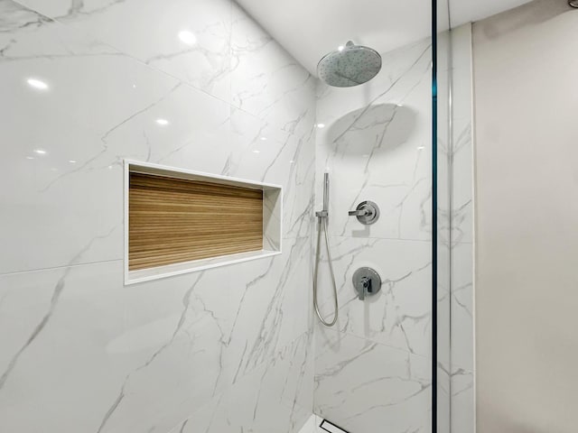 440 N Mcclurg Ct Unit 301, Chicago, IL 60611 - full bathroom with a marble finish shower