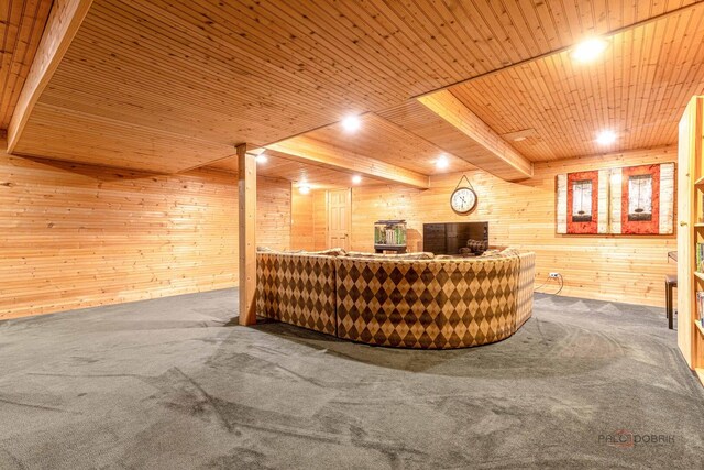 605 E Golf Rd, Libertyville, IL 60048 - reception area featuring wooden walls and wood ceiling