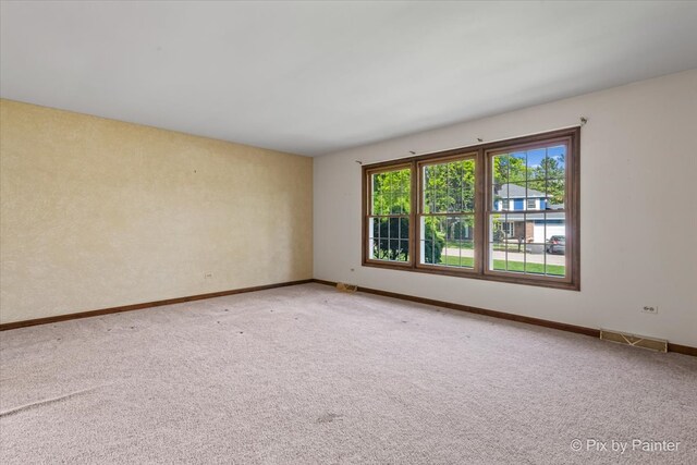 6704 Cypress Ct, Crystal Lake, IL 60012 - unfurnished room with baseboards and light carpet
