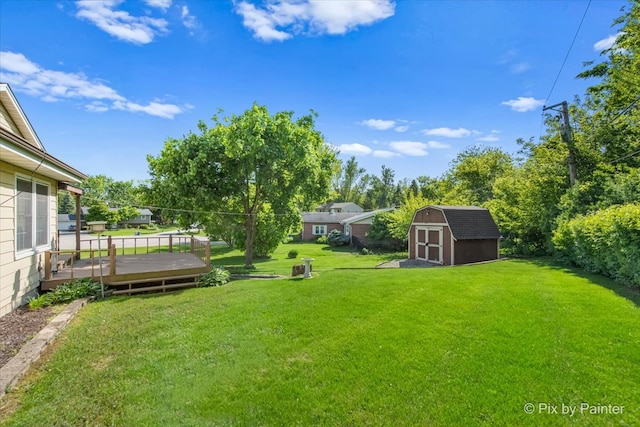 6704 Cypress Ct, Crystal Lake, IL 60012 - view of green lawn featuring a deck