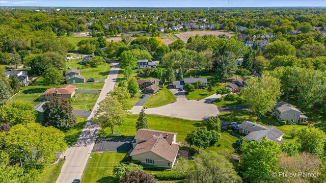 6704 Cypress Ct, Crystal Lake, IL 60012 - aerial view of property and surrounding area featuring nearby suburban area