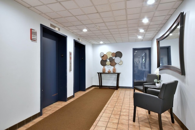 700 Wellington Ave Unit 315, Elk Grove Village, IL 60007 - building lobby with a paneled ceiling