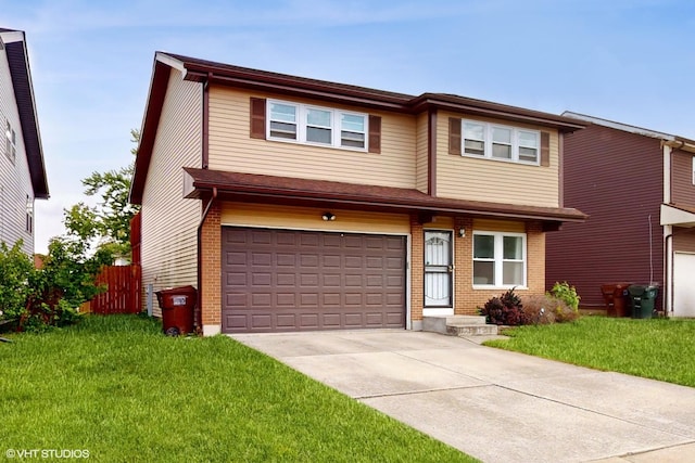 18153 Idlewild Dr, Country Club Hills, IL 60478 - view of front facade featuring an attached garage, driveway, and brick siding