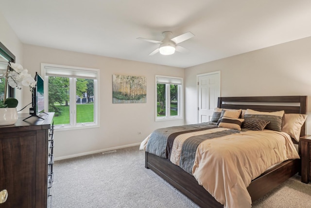 7316 Gleneagle Cir, Lakewood, IL 60014 - bedroom with carpet, baseboards, and ceiling fan