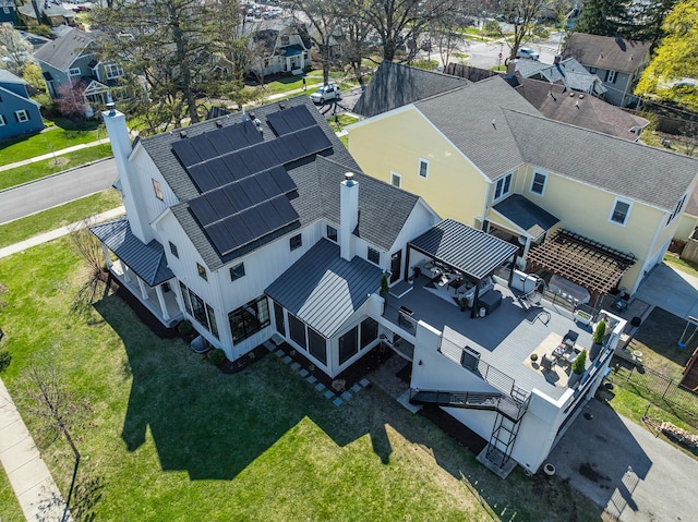 527 N Ellsworth St, Naperville, IL 60563 - aerial perspective of suburban area