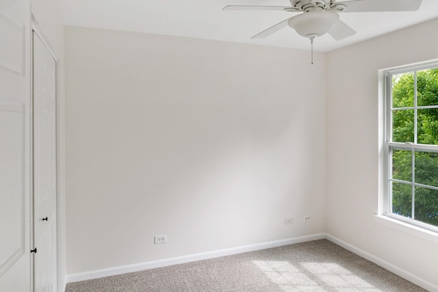 240 Regency Blvd, Sugar Grove, IL 60554 - carpeted spare room featuring healthy amount of natural light, baseboards, and ceiling fan