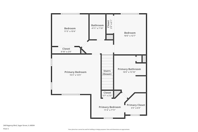 240 Regency Blvd, Sugar Grove, IL 60554 - property floor plan