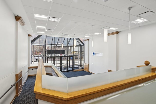 740 S Federal St Unit 804, Chicago, IL 60605 - welcome area featuring expansive windows, a sunroom, and a drop ceiling