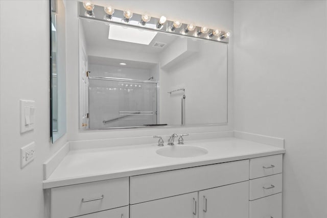 380 Green Bay Rd Unit 4D, Winnetka, IL 60093 - full bath with vanity and an enclosed shower