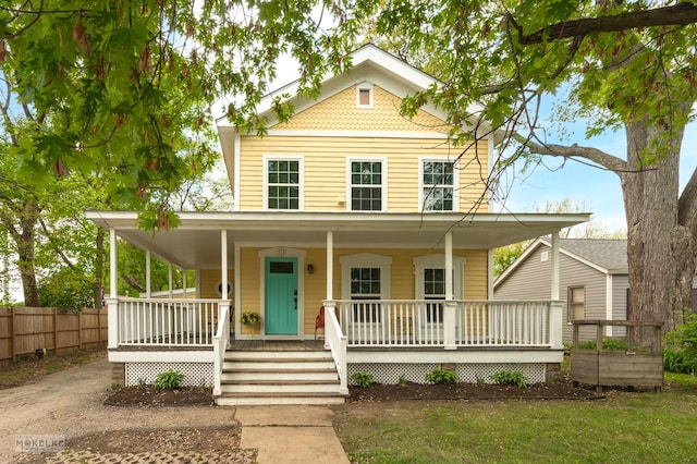 13 N Cannonball Trl, Bristol, IL 60512 - farmhouse with a porch