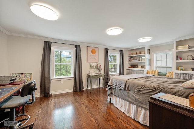 13 N Cannonball Trl, Bristol, IL 60512 - bedroom with ornamental molding, wood finished floors, and baseboards