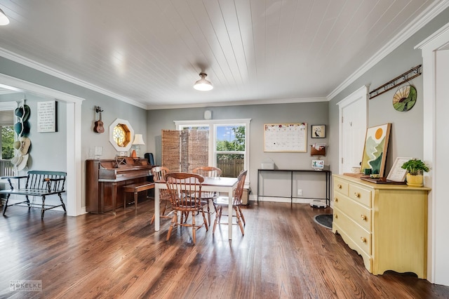13 N Cannonball Trl, Bristol, IL 60512 - dining area featuring wood finished floors, crown molding, and baseboards