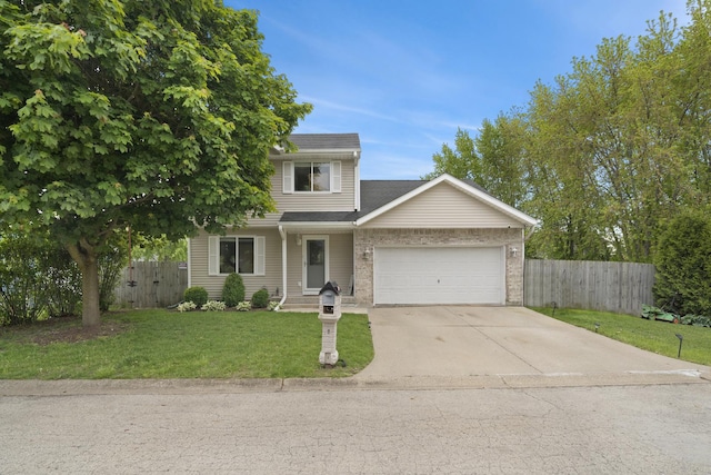 3805 Brighton Ct, Zion, IL 60099 - view of front facade featuring a garage, concrete driveway, and a shingled roof