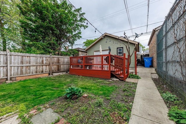 2807 S Spaulding Ave, Chicago, IL 60623 - rear view of house with a wooden deck