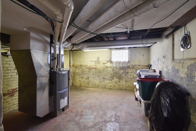 904 E Madison St, Pontiac, IL 61764 - below grade area featuring heating unit
