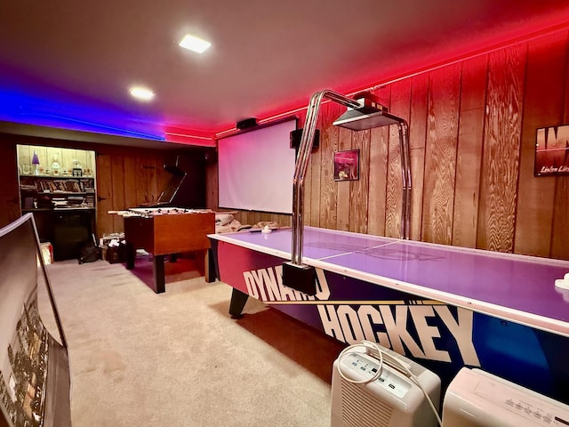 1545 Winnetka Rd Unit 1545, Glenview, IL 60025 - playroom with carpet floors and wooden walls