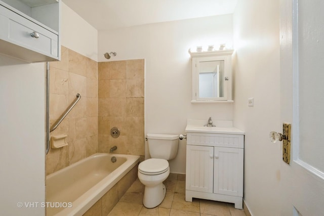 4148 N Clarendon Ave Unit 102, Chicago, IL 60613 - full bathroom with vanity, shower / washtub combination, and tile patterned floors