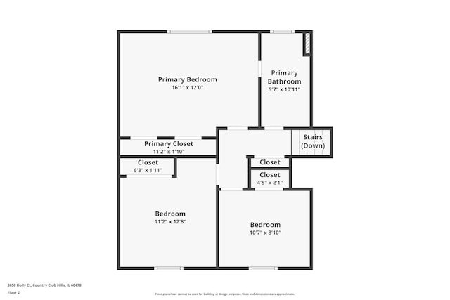 3858 Holly Ct, Country Club Hills, IL 60478 - floor plan / room layout