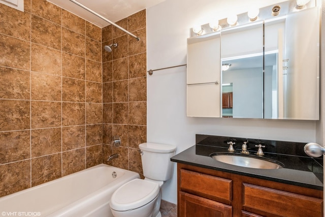 525 W Hawthorne Pl Unit 2701, Chicago, IL 60657 - bathroom featuring toilet, bathing tub / shower combination, and vanity