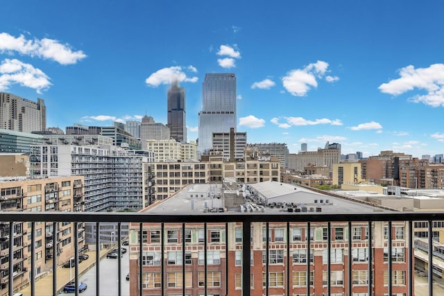 700 W Van Buren St Unit 1301, Chicago, IL 60607 - balcony featuring a view of skyline