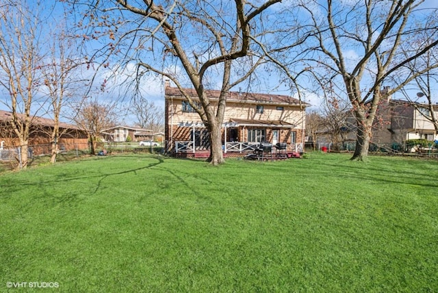 20832 Sparta Ln, Olympia Fields, IL 60461 - view of yard with a deck