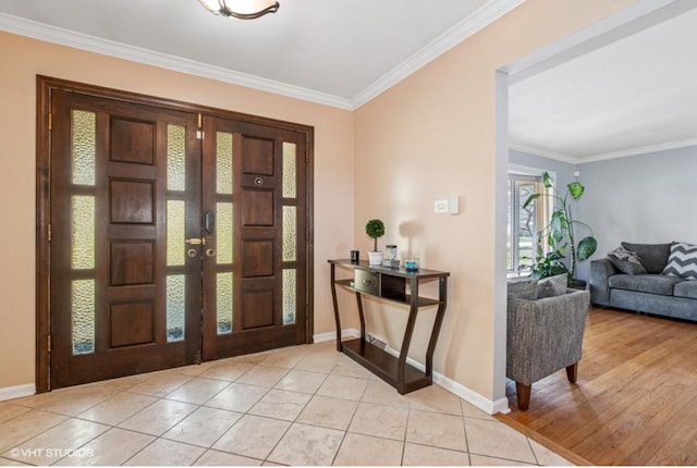20832 Sparta Ln, Olympia Fields, IL 60461 - entryway featuring crown molding and baseboards
