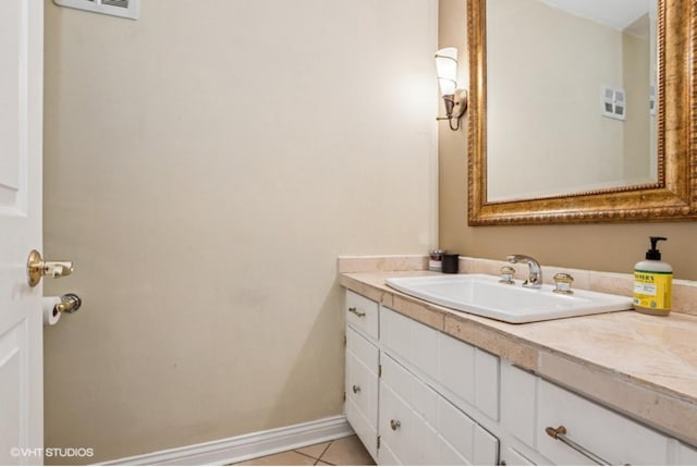 20832 Sparta Ln, Olympia Fields, IL 60461 - bathroom featuring vanity, tile patterned floors, and baseboards