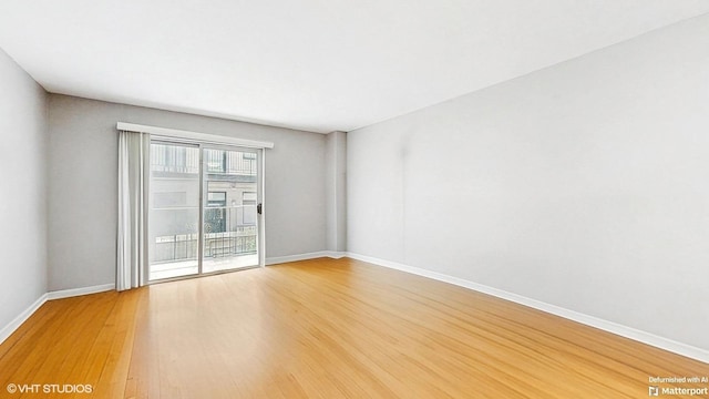 1567 Ridge Ave Unit 307, Evanston, IL 60201 - spare room featuring light wood-style floors and baseboards