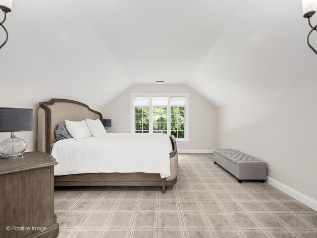 1360 Turvey Rd, Downers Grove, IL 60515 - bedroom with lofted ceiling and carpet floors