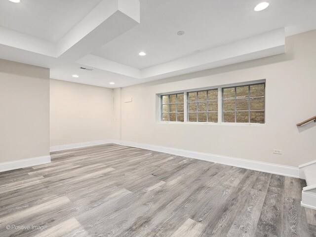 1360 Turvey Rd, Downers Grove, IL 60515 - spare room with wood finished floors and recessed lighting
