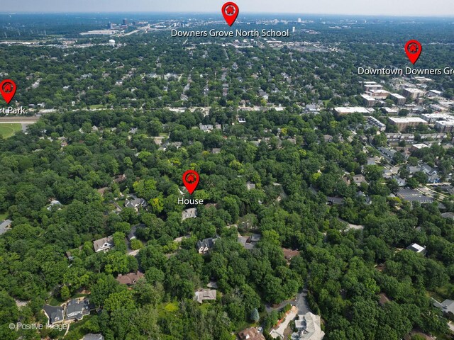 1360 Turvey Rd, Downers Grove, IL 60515 - aerial view