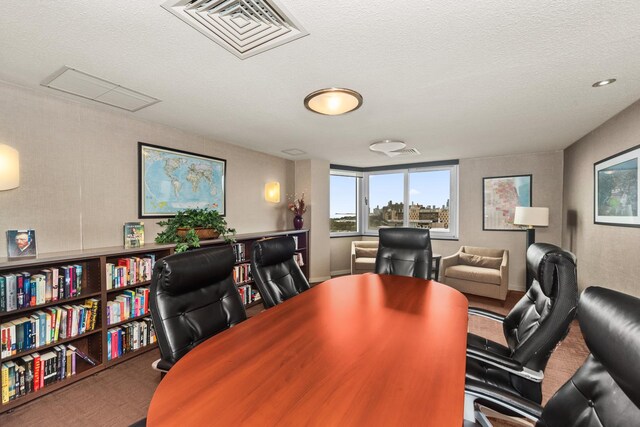 4170 N Marine Dr Unit 6L, Chicago, IL 60613 - office area with carpet flooring and a textured ceiling