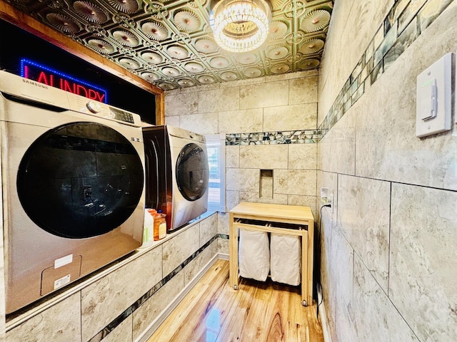 3515 Union Ave, Steger, IL 60475 - washroom with light wood-style flooring and an ornate ceiling