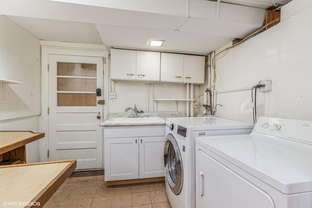 9445 Le Claire Ave, Skokie, IL 60077 - laundry room with washer and dryer and cabinet space
