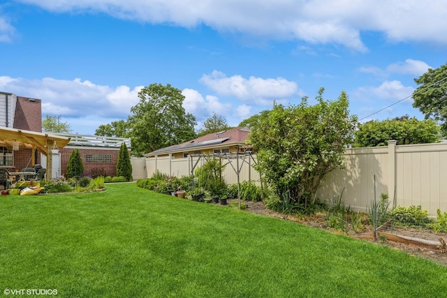 9445 Le Claire Ave, Skokie, IL 60077 - fenced backyard featuring a vegetable garden