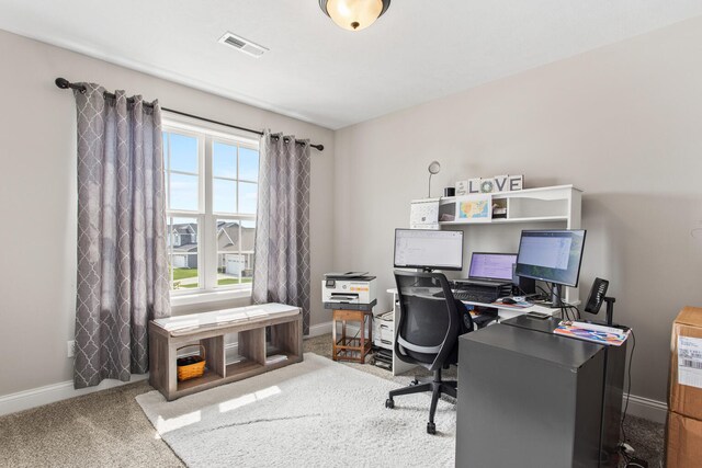 1607 Peppermill Ln, Champaign, IL 61822 - office with baseboards and carpet flooring