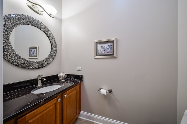 17 Virginia Pkwy, Schaumburg, IL 60193 - bathroom featuring vanity, tile patterned floors, and baseboards