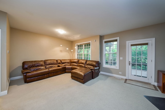 17 Virginia Pkwy, Schaumburg, IL 60193 - living room featuring baseboards and carpet